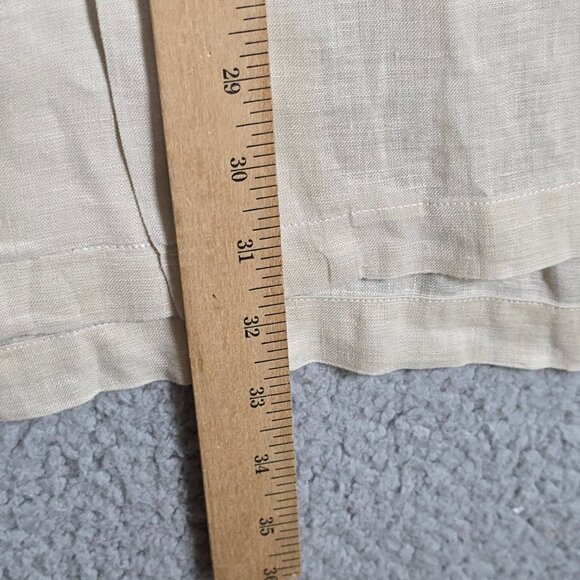 Paul Frederick Camp Shirt Mens XXL Beige Classic Fit 100% Pure Linen Old Money - Picture 9 of 12